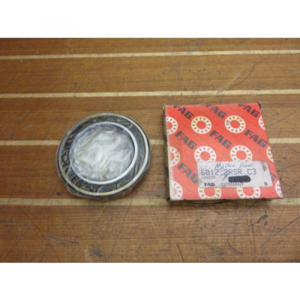 FAG 6012 2RSR.C3 Radial Deep Groove Ball Bearing 60mm ID 95mm OD 18mm Width #2 image