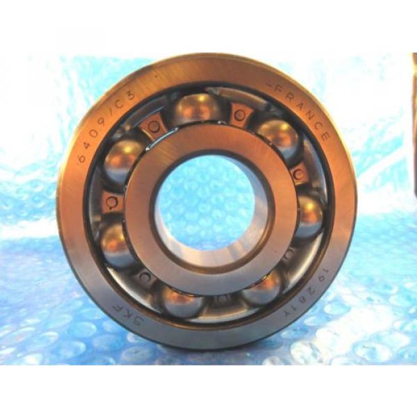 SKF 6409/C3 Single Row Radial Bearing, 45 mm ID x 120 mm OD x 29 mm W, France #4 image