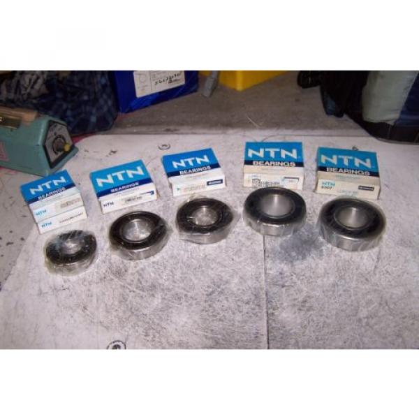 (6) NEW NTN SEALED RADIAL BALL BEARINGS 6307LLBC3/5C 6208LLBC3/EM 6207LLBC3/L627 #1 image