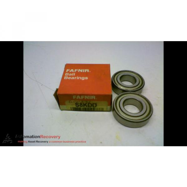 FAFNIR S8KDD *PACK OF 2* SHIELDED DEEP GROOVE RADIAL BALL BEARING, NEW #153947 #1 image