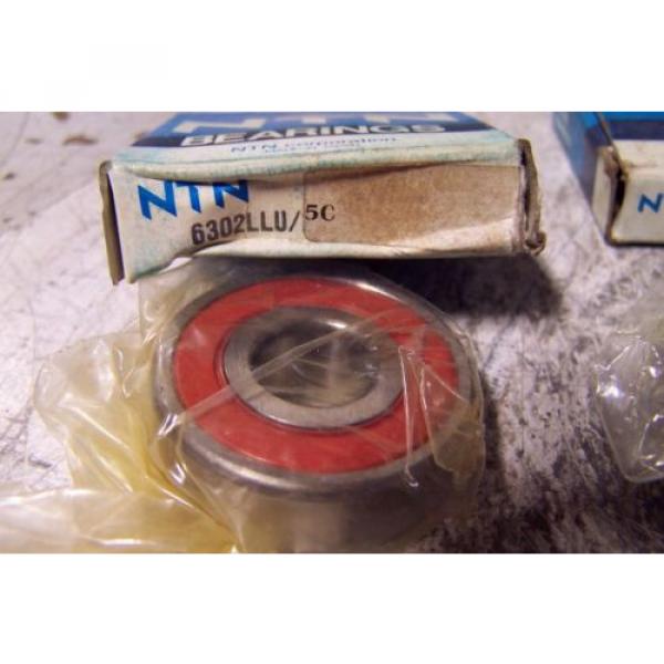 (6) NEW NTN SEALED RADIAL BALL BEARINGS 6206ZZC3/EM 6304LLUC3/L627 6302LLBC3/EM #2 image