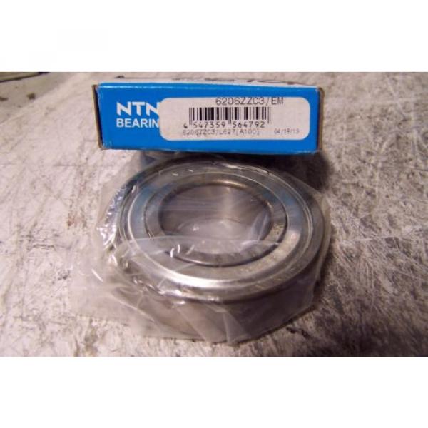 (6) NEW NTN SEALED RADIAL BALL BEARINGS 6206ZZC3/EM 6304LLUC3/L627 6302LLBC3/EM #5 image