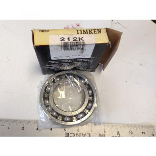 NEW TIMKEN  FAFNIR 212K RADIAL BALL BEARINGS, 60mm X 110mm X 22mm FB #1 image