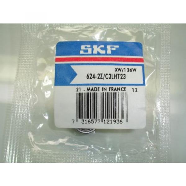 NEW SKF BEARING 624-2Z/C3LHT23 Radial/Deep Groove Ball Bearing-Metric - 4 mm ID #1 image