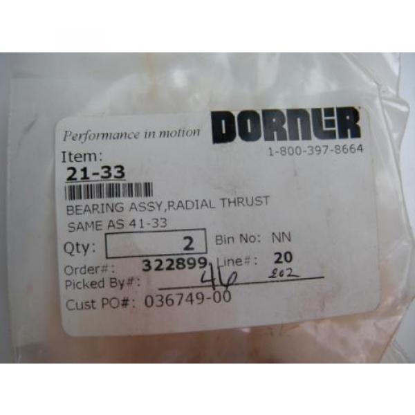 BRAND NEW DORNER BEARING ASSY RADIAL THRUST 41-33 #2 image