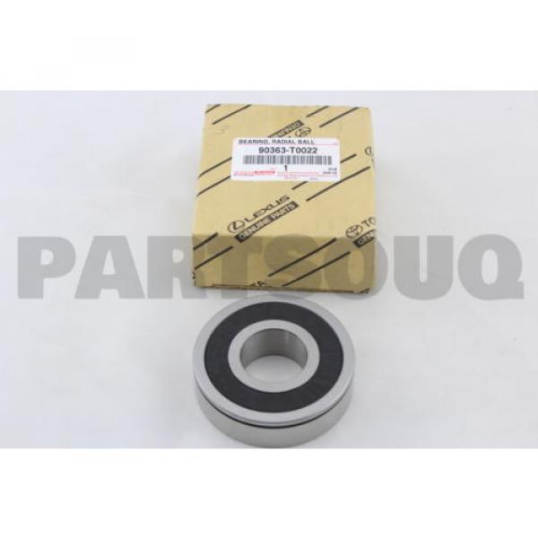 90363T0022 Genuine Toyota BEARING,RADIAL BALL 90363-T0022 #1 image