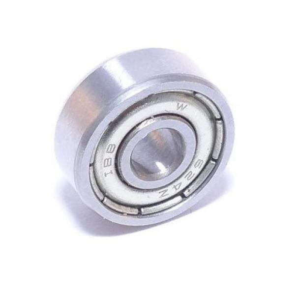 2x Radialkugellager 624-2Z - (Ø4xØ13x5 mm) miniature ball bearing 624ZZ 624-ZZ #1 image