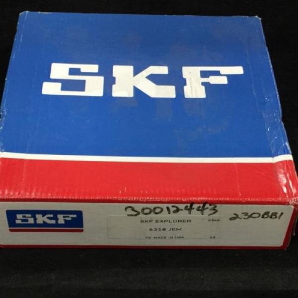 NEW SKF RADIAL DEEP GROOVE BALL BEARING BORE 90MM PN# 6318-JEM #3 image