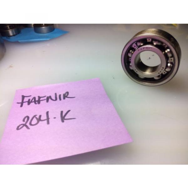 FAFNIR / torrington # 204-K , SINGLE GROOVE RADIAL BALL BEARING 35 MM ID, 72 MM #3 image