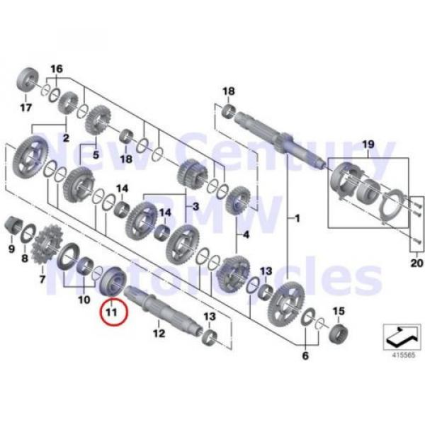 BMW Genuine Transmission Shafts Radial Cylindrical Roller Bearing 62X30X20 K42 K #1 image