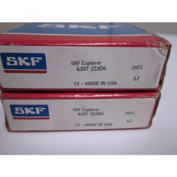 SKF Shielded- Deep Groove Radial Ball Bearing 6207 2ZJEM - LOT of 2 #1 image