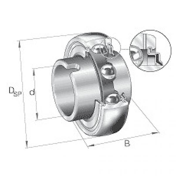 GLE50-KRR-B INA Radial insert ball bearings GLE..-KRR-B, spherical outer ring, n #1 image