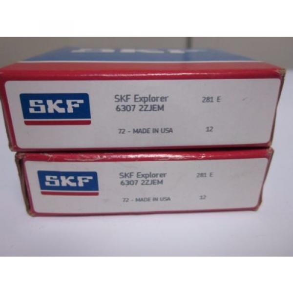 SKF 6307-2ZJEM  Shielded/ 6307 2RSJEM Sealed- Deep Groove Radial Ball Bearings #3 image