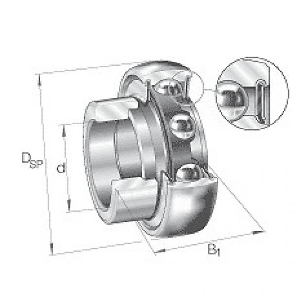 RAE30-NPP-B-FA106 INA Radial insert ball bearings RAE..-NPP-B, spherical outer r #1 image