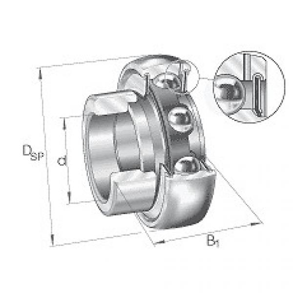 GRAE30-NPP-B-FA106 INA Radial insert ball bearings GRAE..-NPP-B, spherical outer #1 image