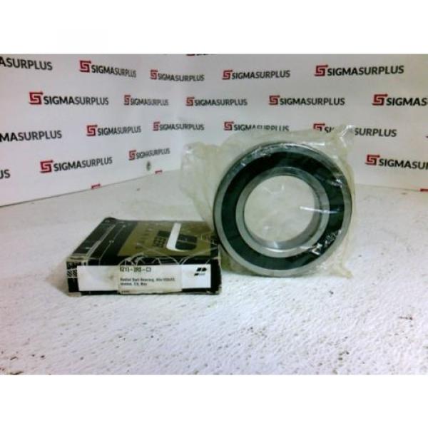 NEW Peer 6213-2RS-C3 Radial Ball Bearing Bore Dia 2.600&#034; Overall Dia 4.731&#034; #2 image