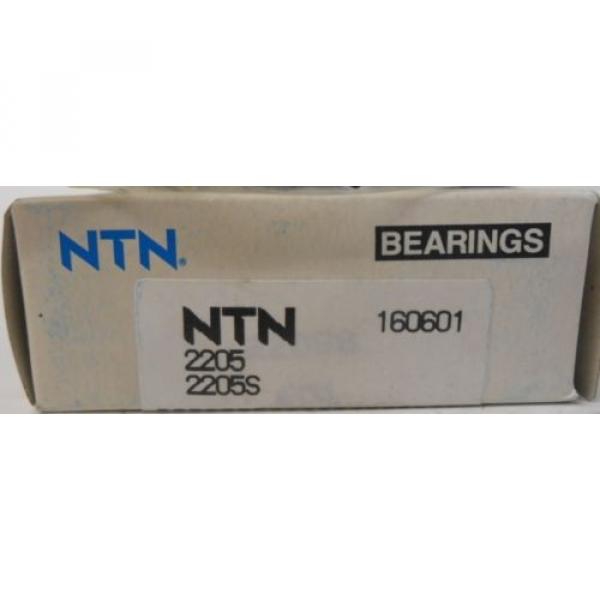 NTN, RADIAL DEEP GROOVE BALL BEARING, 2205, 25 X 52 X 18 MM, SELF-ALIGNING #2 image