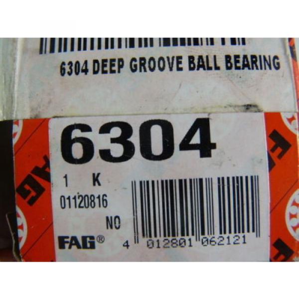 Fag 6304 Radial Ball Bearing ! NEW ! #3 image