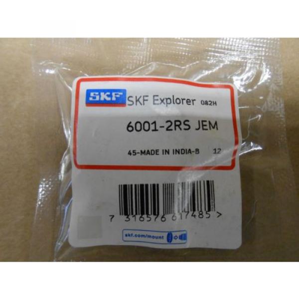 1 NIB SKF 6001-2RS JEM 60012RSJEM RADIAL/DEEP GROOVE BALL BEARING #2 image