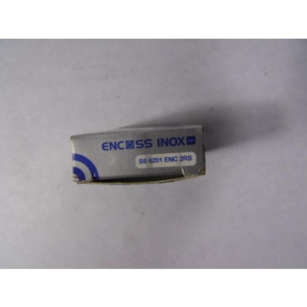 ENC SS INOX SS6201-2RS Radial Ball Bearing Stainless Steel 15x35x11 ! NEW ! #3 image