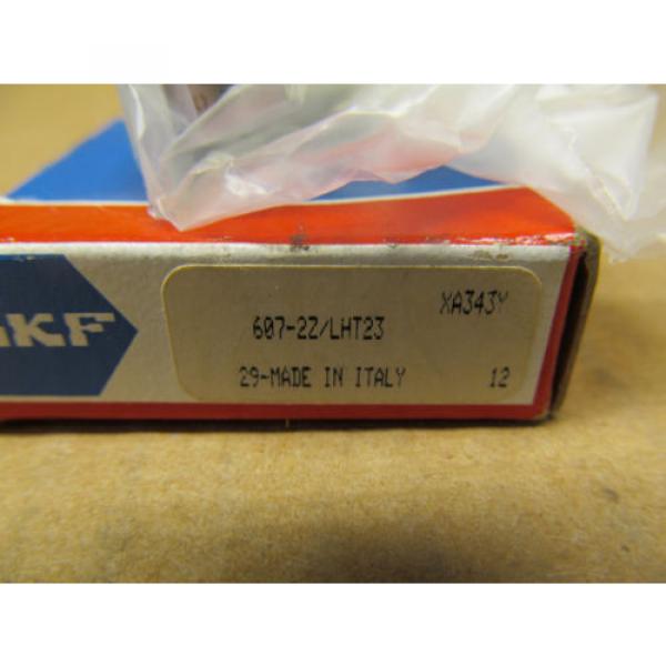 1 NIB SKF 607-2Z/LHT23 RADIAL/DEEP GROOVE BALL BEARING 7MM ID 19MM OD #2 image