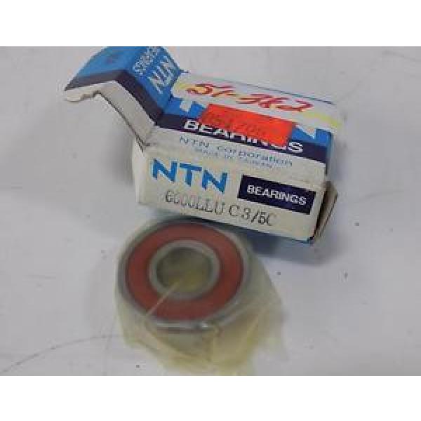 NTN SINGLE ROW RADIAL BEARING  6000LLU C3/5C NIB #1 image