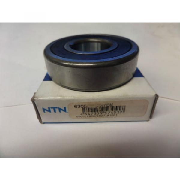 NTN Sealed Radial Ball Bearing 6305LLBC3/L627 (A100) 6305LLBC3L627 New #1 image