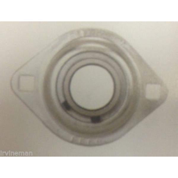 FHSPFLZ205-25mm Bearing Flange Pressed Steel 2 Bolt 25mm Ball Bearings Rolling #1 image