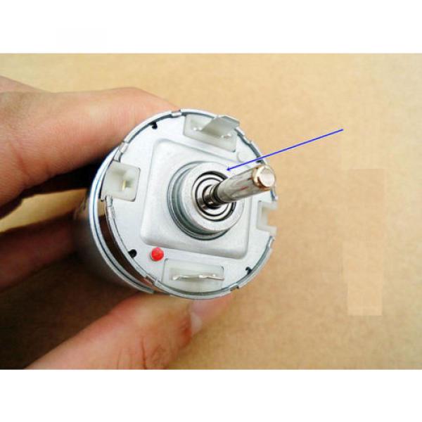 NEW High-speed DC motor Seven pole rotor Ball Bearings 12V 9800 rpm Car Motor #4 image