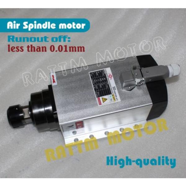 Square 4.5kw Air cooled spindle motor ER32 380V 4Ceramic bearing Milling Grinder #1 image