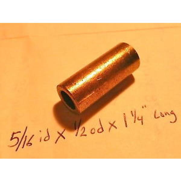 Oilite Bushing Bronze New 5/16 id x 1/2 od x 1 1/4 Brass Bearing insert motor 58 #1 image