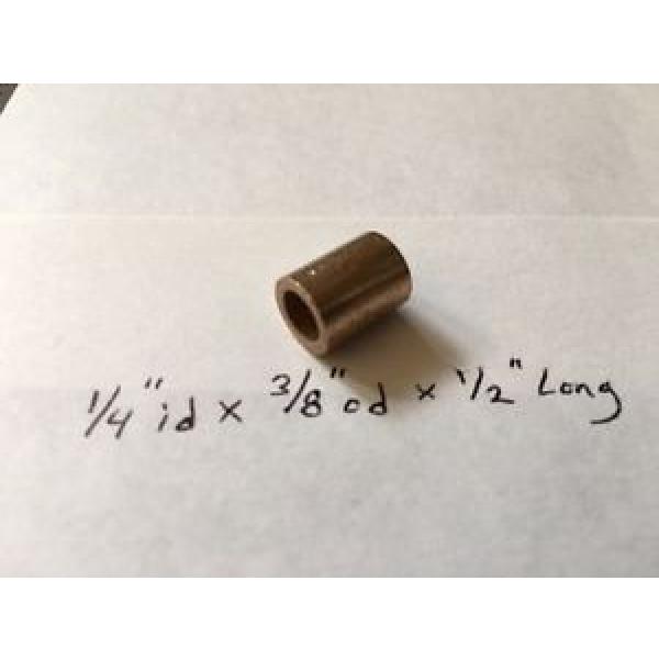 Oilite Bushing Bronze New 1/4 id x 3/8 od x 1/2 Brass Bearing insert motor B81 #1 image