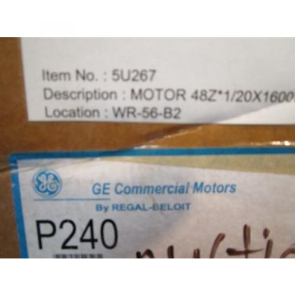 GE GENERAL ELECTRIC 5U267, 5KCP35CNA490S,1/20HP,CAT# P240 Blower Motor(Grainger) #3 image