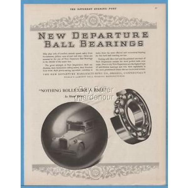 1929 New Departure Manufacturing Co Bristol CT Motor Buses Ball Bearing Print Ad #1 image