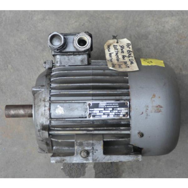 3 phase AC induction motor 3kW 2 pole 2880rpm CMG new bearings #1 image