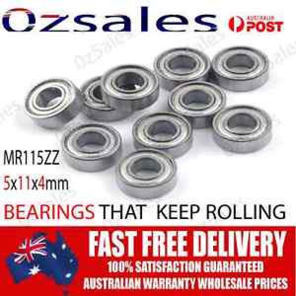 Oz Seller 10pc High Speed Lightweight 5x11x4mm ball Bearings Motor Diff Clutch #1 image