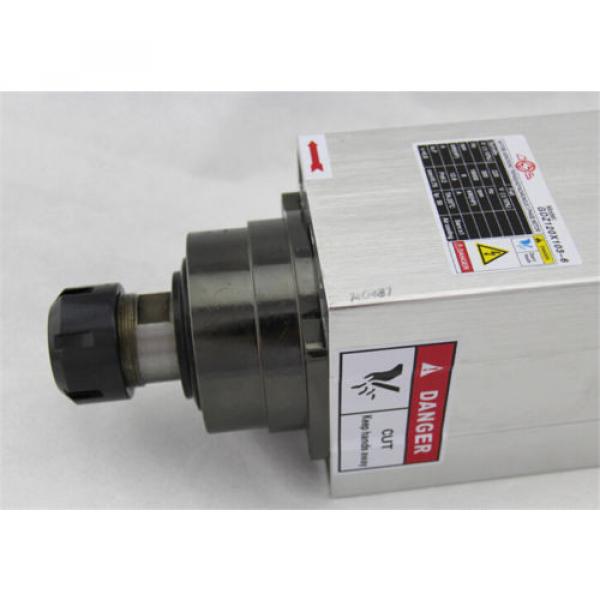 8HP 6KW 18000rpm ER32 Square Woodworking AC Spindle motor 4 ceramic ball bearing #2 image