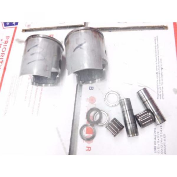 1976 POLARIS TX 440 motor parts: Pair Of Stock Bore Pistons w pins and bearings #1 image