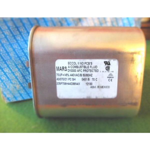 Mars 12130 Motor Run Capacitor, 70uf, 440VAC/B, Oval #1 image