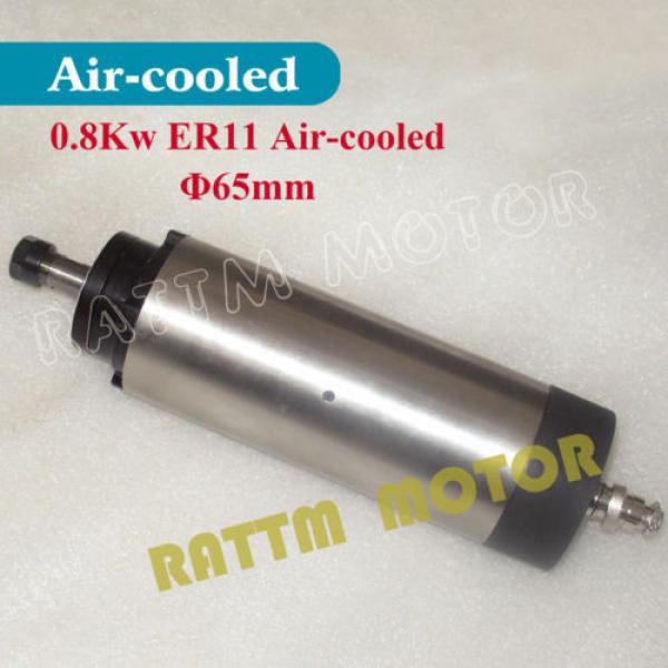 【EU Send&amp;Free VAT】0.8KW AIR-COOLED SPINDLE MOTOR ENGRAVING 4 bearing ER11 #1 image