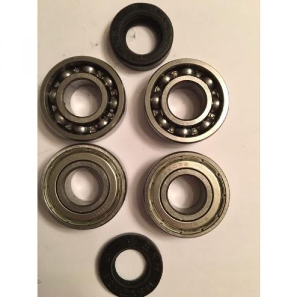 NEW PREMIUM CLUTCH SHAFT CRANK BEARINGS SEALS 49/66/80CC BICYCLE ENGINE KIT #2 image