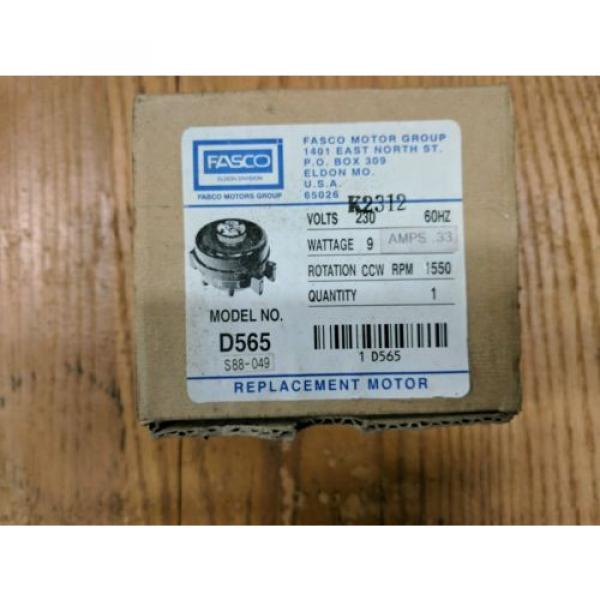 Fasco D565 Unit Watt Bearing Watt Motor 9 Watt #1 image