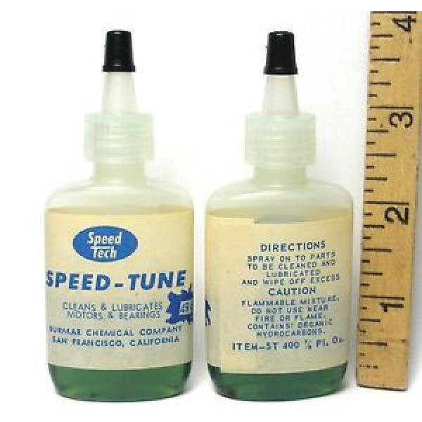 1960s Vintage Speed Tech Motor Bearings Cleaner Lubricates Tune Up USA 3/8oz. Bk #1 image