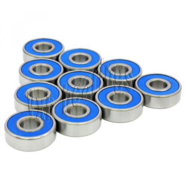 16 inline Skate Sealed Bearing Bronze Cage Ball Bearings Rolling #5 image