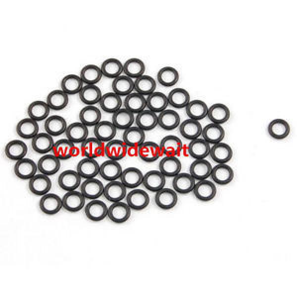 50Pcs 12mm x 2mm Black Rubber Silicone O Rings Oil Seals Gaskets #1 image