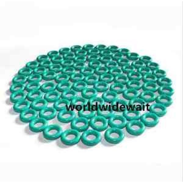 50Pcs 7/8/9/10mm External Dia 2.4mm Thick Viton O Ring Oil Seal Gaskets Green #1 image