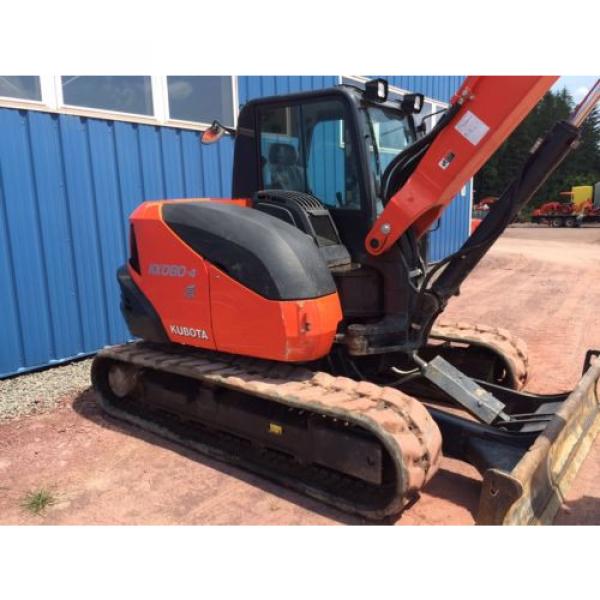 2014 Kubota KX080 Excavator Cab Heat AC Dozer Blade ONLY 1100 HOURS!!! #2 image