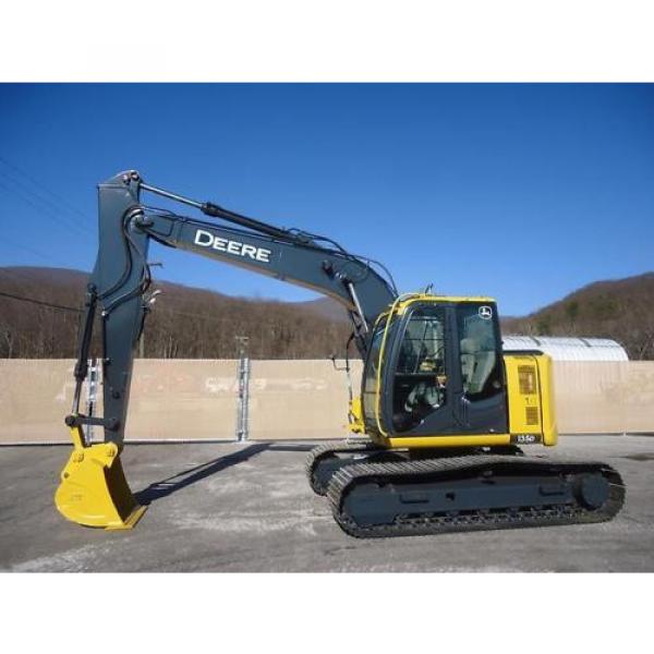 2011 JOHN DEERE 135D EXCAVATOR PLUMBED AUXILLARY HYDRAULICS THUMB AVAILABLE #3 image