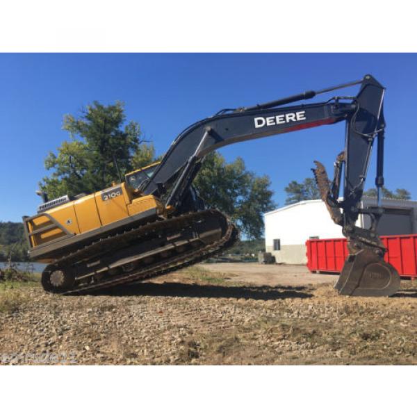 2014 John Deere 210G Track Excavator Full Cab JD Diesel Excavator Hyd Thumb #4 image