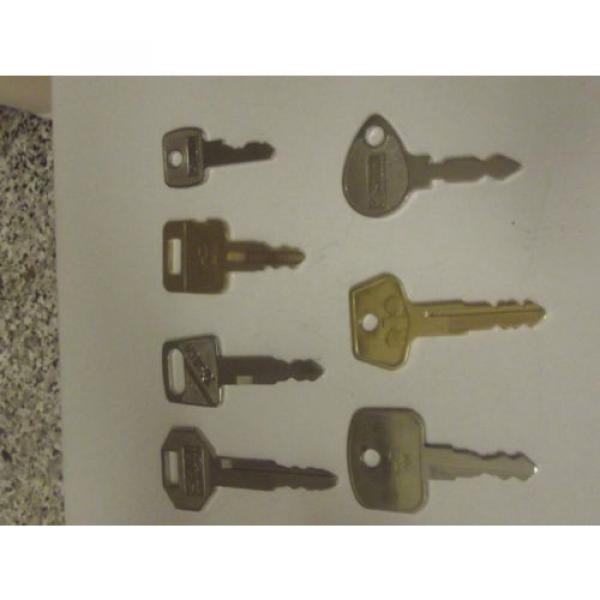 Excavator keys jbc tractors Hitachi Cat locus volvo mowers digger key set 7 keys #2 image